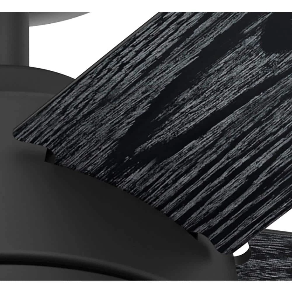 Lykke 52 in. Indoor Matte Black Ceiling Fan with Light Kit and Remote by Hunter 13 Lykke 52 in. Indoor Matte Black Ceiling Fan with Light Kit and Remote by Hunter - Image 11