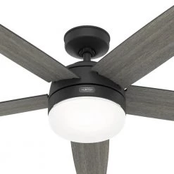 Orchestra 60 in. Indoor Matte Black Ceiling Fan with Remote and Light Kit by Hunter 27 Orchestra 60 in. Indoor Matte Black Ceiling Fan with Remote and Light Kit by Hunter -Hunter Sales matte black hunter ceiling fans with lights 51747 76 1000