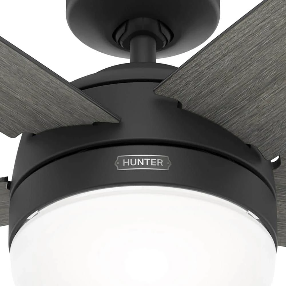 Orchestra 60 in. Indoor Matte Black Ceiling Fan with Remote and Light Kit by Hunter 13 Orchestra 60 in. Indoor Matte Black Ceiling Fan with Remote and Light Kit by Hunter - Image 12