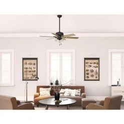 Hilmouth 52 in. Indoor Matte Black Ceiling Fan with Light by Hunter -Hunter Sales matte black hunter ceiling fans with lights 51891 40 1000