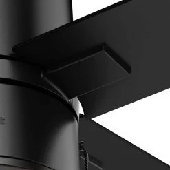 Beck 52 in. LED Indoor Matte Black Ceiling Fan with Light Kit by Hunter -Hunter Sales matte black hunter ceiling fans with lights 54215 44 1000