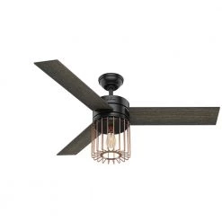 Ronan 52 in. LED Indoor Matte Black Ceiling Fan with Light and Remote by Hunter 23 Ronan 52 in. LED Indoor Matte Black Ceiling Fan with Light and Remote by Hunter -Hunter Sales matte black hunter ceiling fans with lights 59239 31 1000