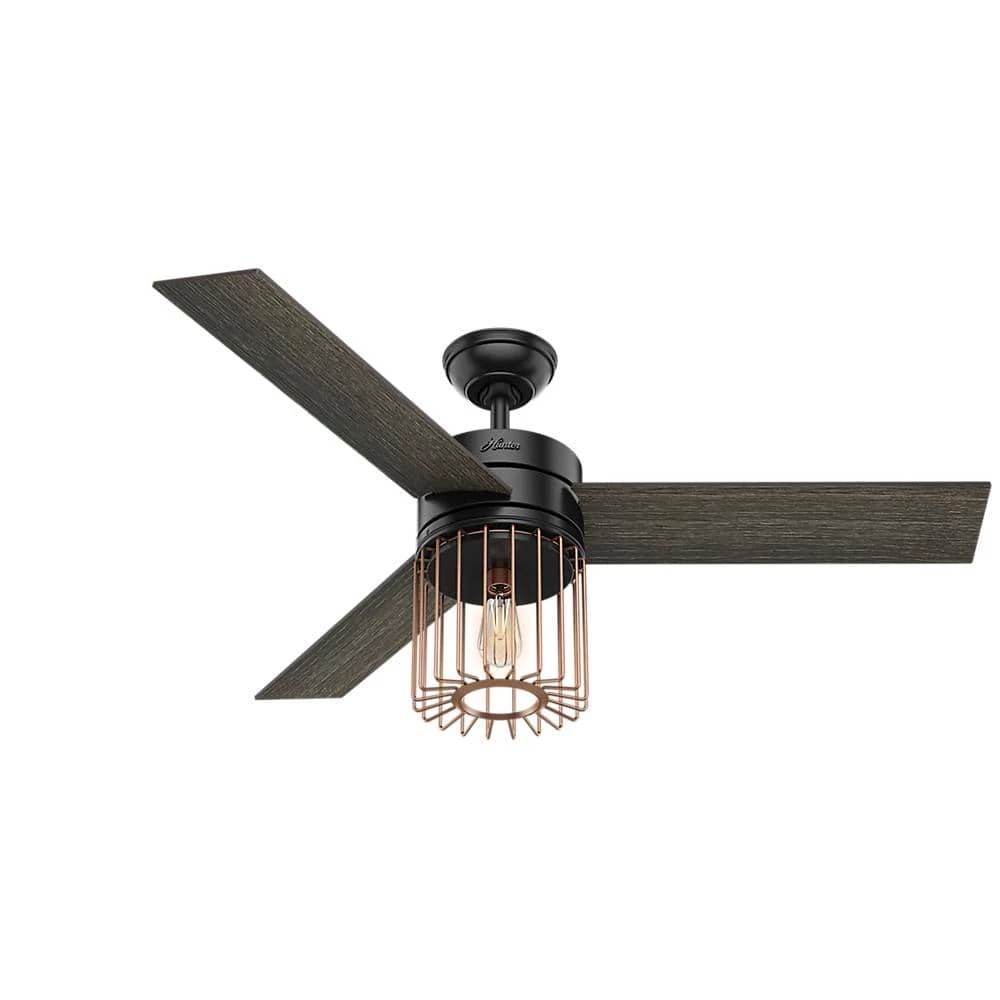 Ronan 52 in. LED Indoor Matte Black Ceiling Fan with Light and Remote by Hunter 13 Ronan 52 in. LED Indoor Matte Black Ceiling Fan with Light and Remote by Hunter - Image 11