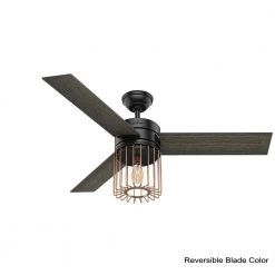 Ronan 52 in. LED Indoor Matte Black Ceiling Fan with Light and Remote by Hunter 15 Ronan 52 in. LED Indoor Matte Black Ceiling Fan with Light and Remote by Hunter -Hunter Sales matte black hunter ceiling fans with lights 59239 40 1000