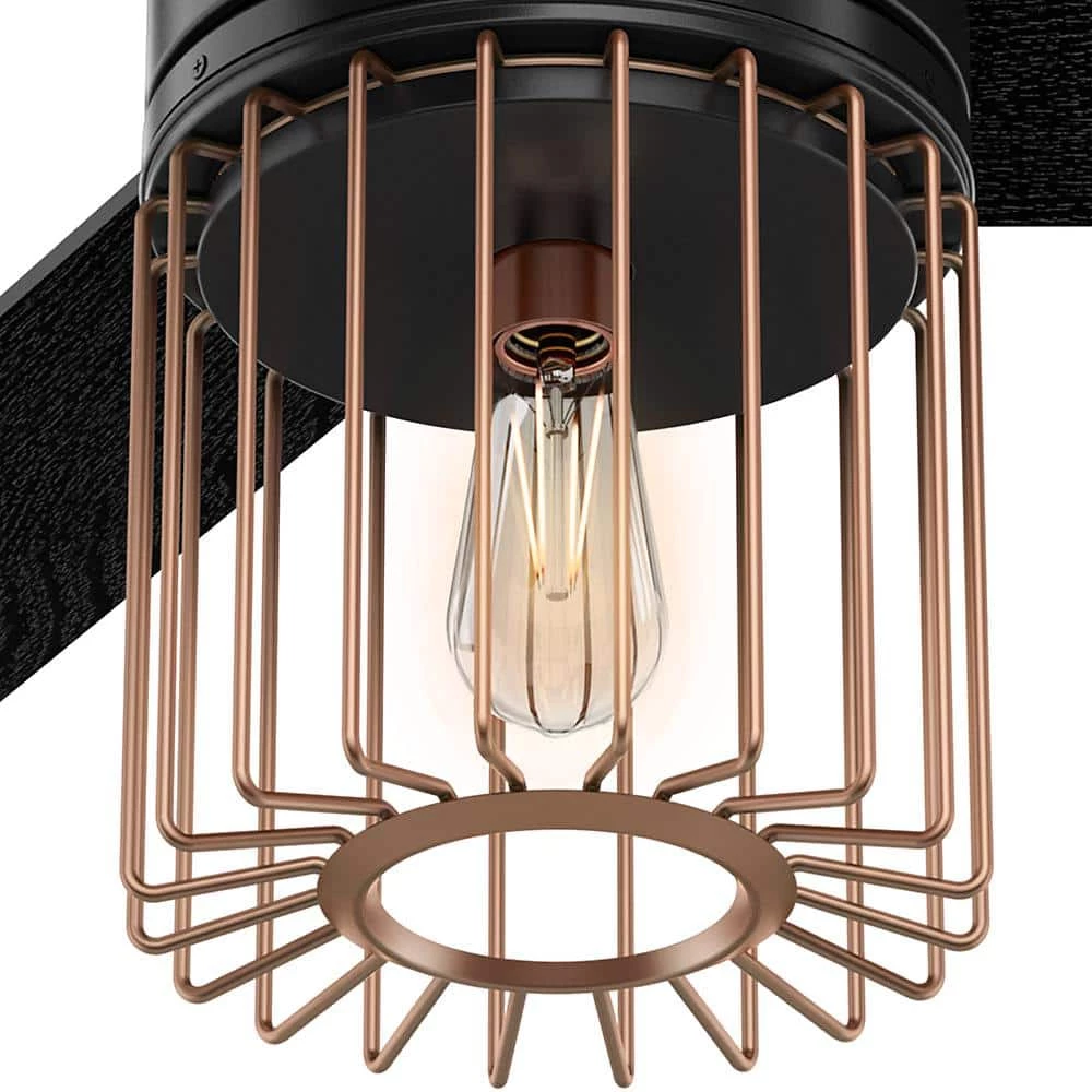 Ronan 52 in. LED Indoor Matte Black Ceiling Fan with Light and Remote by Hunter 6 Ronan 52 in. LED Indoor Matte Black Ceiling Fan with Light and Remote by Hunter - Image 4