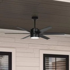 Solaria 60 in. Integrated LED Indoor/Outdoor Matte Black Ceiling Fan with Light Kit and Wall Control by Hunter 18 Solaria 60 in. Integrated LED Indoor/Outdoor Matte Black Ceiling Fan with Light Kit and Wall Control by Hunter -Hunter Sales matte black hunter ceiling fans with lights 59624 c3 1000