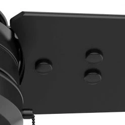 Cassius 44 in. Indoor/Outdoor Matte Black Ceiling Fan by Hunter -Hunter Sales matte black hunter ceiling fans without lights 50260 44 1000