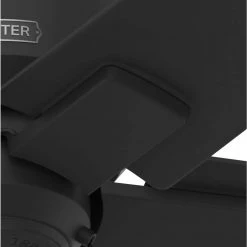 Terrace Cove 44 in. Indoor/Outdoor Matte Black Ceiling Fan by Hunter -Hunter Sales matte black hunter ceiling fans without lights 51581 1f 1000