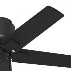 Terrace Cove 44 in. Indoor/Outdoor Matte Black Ceiling Fan by Hunter -Hunter Sales matte black hunter ceiling fans without lights 51581 77 1000
