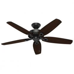 Builder Elite 52 in. Indoor/Outdoor Matte Black Ceiling Fan by Hunter 23 Builder Elite 52 in. Indoor/Outdoor Matte Black Ceiling Fan by Hunter -Hunter Sales matte black hunter ceiling fans without lights 53294 31 1000