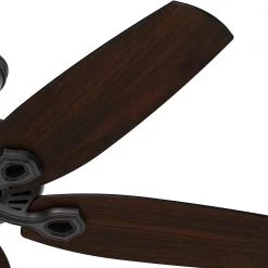 Builder Elite 52 in. Indoor/Outdoor Matte Black Ceiling Fan by Hunter 18 Builder Elite 52 in. Indoor/Outdoor Matte Black Ceiling Fan by Hunter -Hunter Sales matte black hunter ceiling fans without lights 53294 66 1000