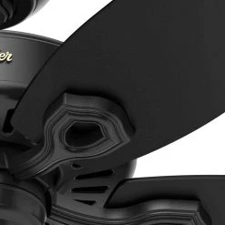 Builder Elite 52 in. Indoor/Outdoor Matte Black Ceiling Fan by Hunter 19 Builder Elite 52 in. Indoor/Outdoor Matte Black Ceiling Fan by Hunter -Hunter Sales matte black hunter ceiling fans without lights 53294 77 1000