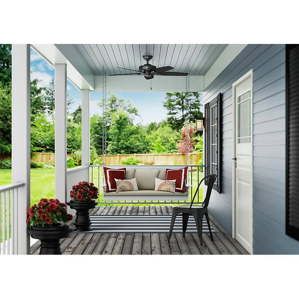 Builder Elite 52 in. Indoor/Outdoor Matte Black Ceiling Fan by Hunter 4 Builder Elite 52 in. Indoor/Outdoor Matte Black Ceiling Fan by Hunter - Image 2