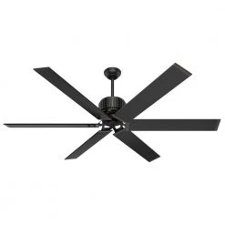 HFC-72 72 in. Indoor/Outdoor Matte Black Ceiling Fan with Wall Control by Hunter