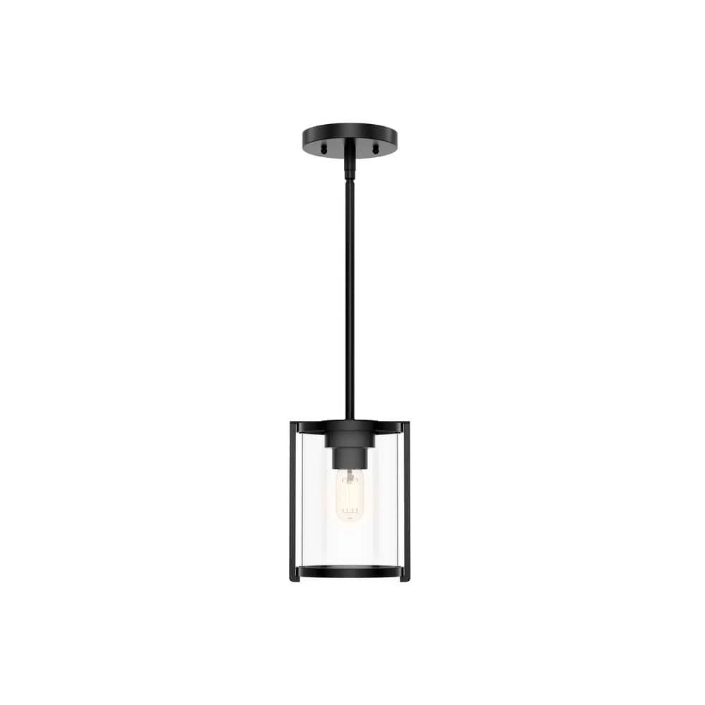 Astwood 1 Light Matte Black Cylinder Pendant Kitchen Light by Hunter 7 Astwood 1 Light Matte Black Cylinder Pendant Kitchen Light by Hunter - Image 6