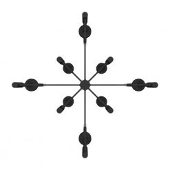 Briargrove 8 Lights Matte Black Chandelier Kitchen Light by Hunter -Hunter Sales matte black hunter chandeliers 19054 1d 1000