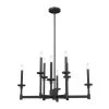 Briargrove 8 Lights Matte Black Chandelier Kitchen Light by Hunter -Hunter Sales matte black hunter chandeliers 19054 64 1000