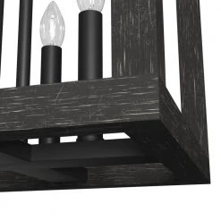 Squire Manor 4 Light Matte Black Lantern Pendant Kitchen Light by Hunter -Hunter Sales matte black hunter chandeliers 19084 66 1000