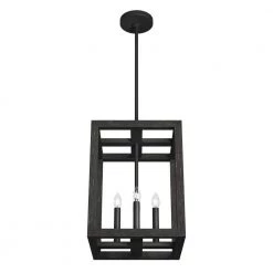 Squire Manor 4 Light Matte Black Lantern Pendant Kitchen Light by Hunter -Hunter Sales matte black hunter chandeliers 19084 c3 1000