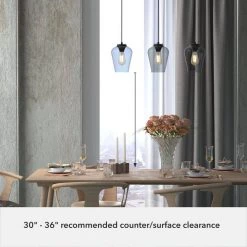 Vidria 3 Light Matte Black Linear Chandelier with Smoked Glass Shades Kitchen Light by Hunter -Hunter Sales matte black hunter chandeliers 19726 77 1000