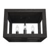 Squire Manor 12 in. 4 Light Matte Black Flush Mount Kitchen Light by Hunter -Hunter Sales matte black hunter flush mount lights 19088 64 1000