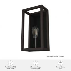 Squire Manor 1-Light Matte Black Wall Sconce with Dark Ash Frame by Hunter 14 Squire Manor 1-Light Matte Black Wall Sconce with Dark Ash Frame by Hunter -Hunter Sales matte black hunter vanity lighting 19669 66 1000
