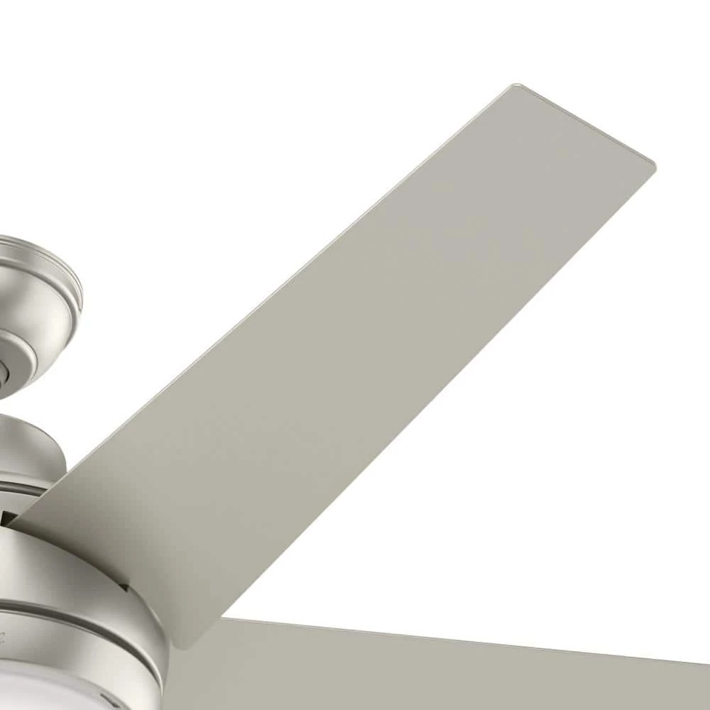 Indio 52 in. Indoor Matte Nickel Ceiling Fan with Light and Remote Control by Hunter 12 Indio 52 in. Indoor Matte Nickel Ceiling Fan with Light and Remote Control by Hunter - Image 10