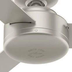 Presto 52 in. Indoor Matte Nickel Ceiling Fan with Wall Control by Hunter -Hunter Sales matte nickel hunter ceiling fans without lights 50812 1d 1000