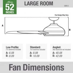 Presto 52 in. Indoor Matte Nickel Ceiling Fan with Wall Control by Hunter -Hunter Sales matte nickel hunter ceiling fans without lights 50812 31 1000