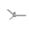 Presto 52 in. Indoor Matte Nickel Ceiling Fan with Wall Control by Hunter -Hunter Sales matte nickel hunter ceiling fans without lights 50812 64 1000