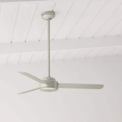 Presto 52 in. Indoor Matte Nickel Ceiling Fan with Wall Control by Hunter -Hunter Sales matte nickel hunter ceiling fans without lights 50812 c3 1000