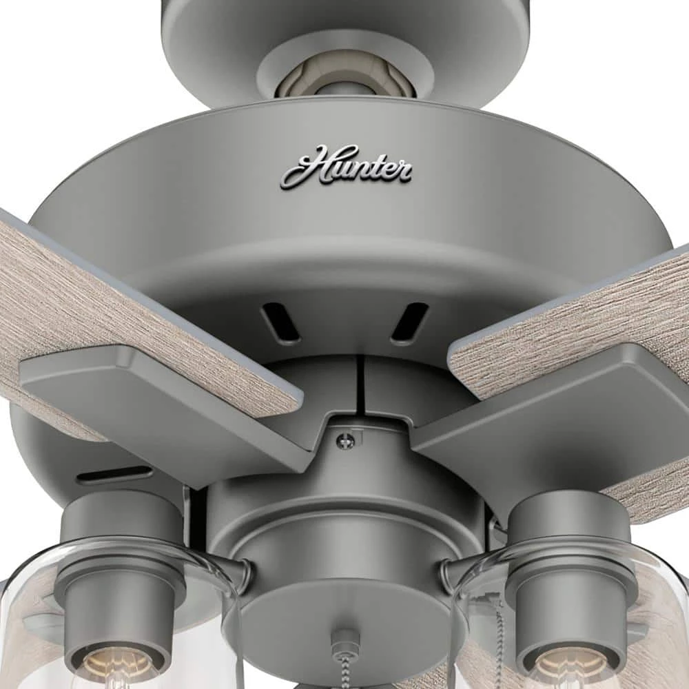 Pelston 52 in. Indoor Matte Silver LED Ceiling Fan with Light Kit by Hunter 9 Pelston 52 in. Indoor Matte Silver LED Ceiling Fan with Light Kit by Hunter - Image 7