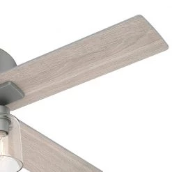 Pelston 44 in. LED Indoor Matte Silver Ceiling Fan with Light Kit by Hunter 12 Pelston 44 in. LED Indoor Matte Silver Ceiling Fan with Light Kit by Hunter -Hunter Sales matte silver hunter ceiling fans with lights 50331 1f 1000