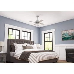 Pelston 44 in. LED Indoor Matte Silver Ceiling Fan with Light Kit by Hunter 11 Pelston 44 in. LED Indoor Matte Silver Ceiling Fan with Light Kit by Hunter -Hunter Sales matte silver hunter ceiling fans with lights 50331 4f 1000