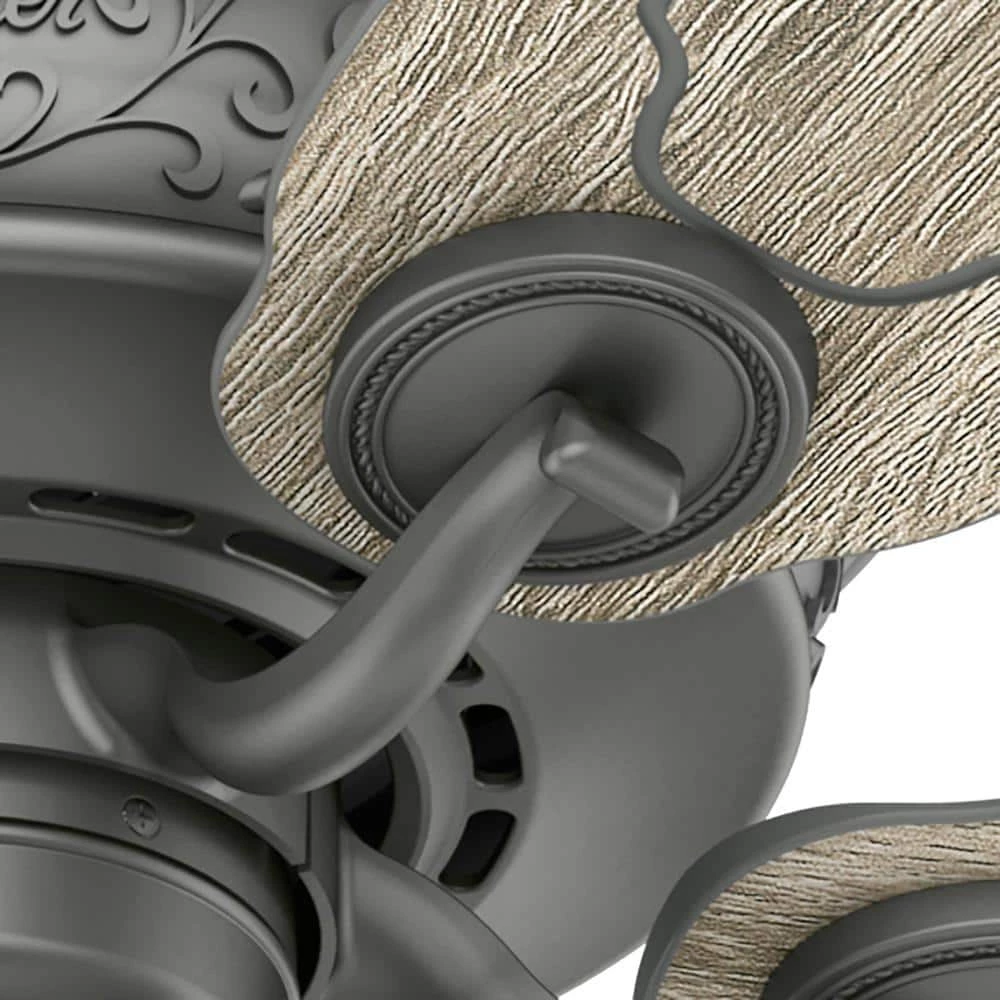 Pryce Park 54 in. LED Indoor Matte Silver Ceiling Fan with Light by Hunter 6 Pryce Park 54 in. LED Indoor Matte Silver Ceiling Fan with Light by Hunter - Image 4