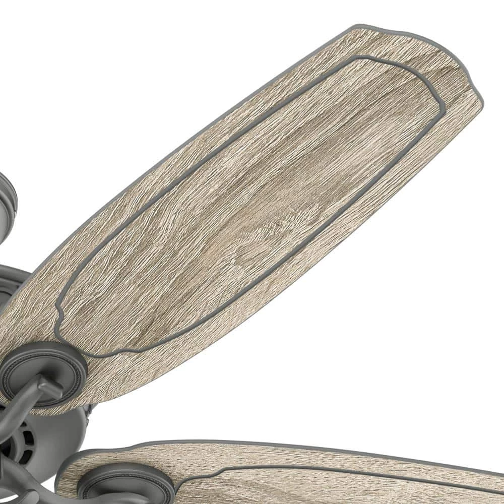 Pryce Park 54 in. LED Indoor Matte Silver Ceiling Fan with Light by Hunter 5 Pryce Park 54 in. LED Indoor Matte Silver Ceiling Fan with Light by Hunter - Image 3