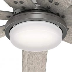 Whittington 60 in. LED Indoor Matte Silver Ceiling Fan with Light and Remote by Hunter 18 Whittington 60 in. LED Indoor Matte Silver Ceiling Fan with Light and Remote by Hunter -Hunter Sales matte silver hunter ceiling fans with lights 51183 1d 1000