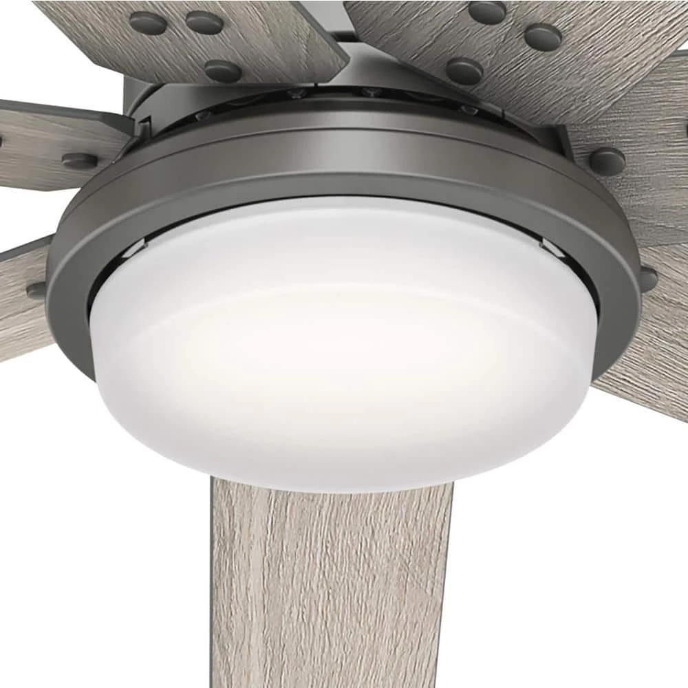 Whittington 60 in. LED Indoor Matte Silver Ceiling Fan with Light and Remote by Hunter 7 Whittington 60 in. LED Indoor Matte Silver Ceiling Fan with Light and Remote by Hunter - Image 5