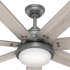 Whittington 60 in. LED Indoor Matte Silver Ceiling Fan with Light and Remote by Hunter 22 Whittington 60 in. LED Indoor Matte Silver Ceiling Fan with Light and Remote by Hunter -Hunter Sales matte silver hunter ceiling fans with lights 51183 4f 1000