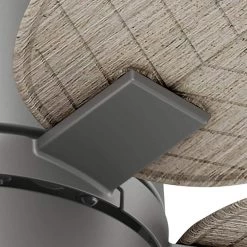 Amaryllis 52 in. Indoor/Outdoor Matte Silver Ceiling Fan with Light and Remote Control by Hunter -Hunter Sales matte silver hunter ceiling fans with lights 51192 76 1000