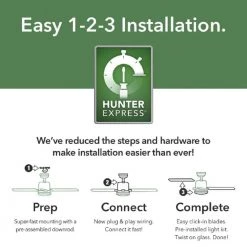 Acela 52 in. Integrated LED Indoor Matte Silver Ceiling Fan with Remote by Hunter -Hunter Sales matte silver hunter ceiling fans with lights 51674 76 1000