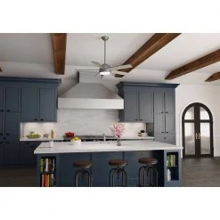 Romulus 54 in. Integrated LED Indoor Matte Silver Smart Ceiling Fan with Light Kit and Remote Control by Hunter -Hunter Sales matte silver hunter ceiling fans with lights 59480 31 1000