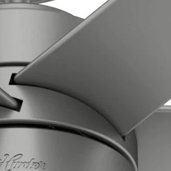 Solaria 72 in. Integrated LED Outdoor Matte Silver Ceiling Fan with Light Kit and Remote Control by Hunter 16 Solaria 72 in. Integrated LED Outdoor Matte Silver Ceiling Fan with Light Kit and Remote Control by Hunter -Hunter Sales matte silver hunter ceiling fans with lights 59629 1d 1000