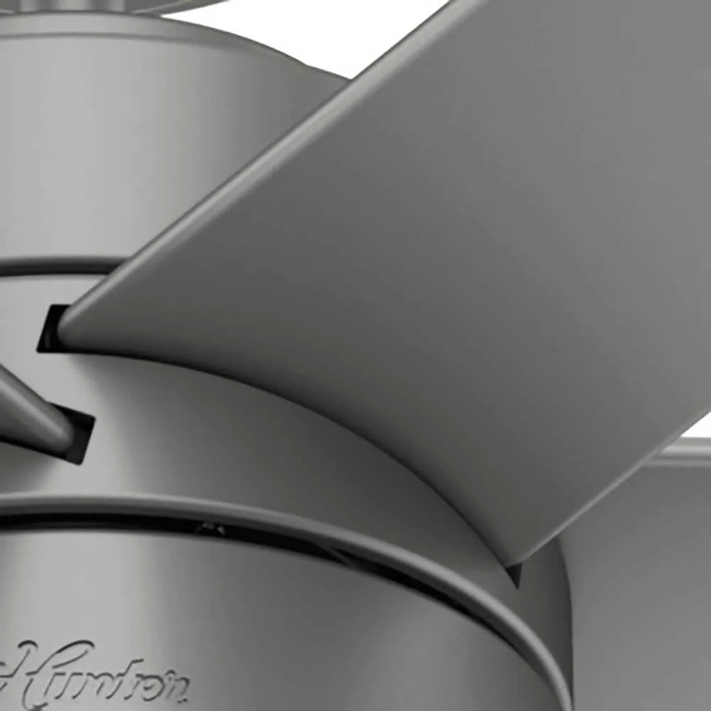 Solaria 72 in. Integrated LED Outdoor Matte Silver Ceiling Fan with Light Kit and Remote Control by Hunter 7 Solaria 72 in. Integrated LED Outdoor Matte Silver Ceiling Fan with Light Kit and Remote Control by Hunter - Image 5