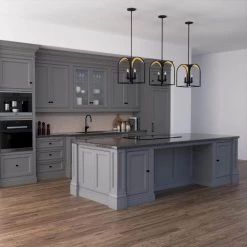 Dukestown 4 Light Natural Iron Gold Leaf Lantern Pendant Kitchen Light by Hunter -Hunter Sales natural iron gold leaf hunter chandeliers 19080 40 1000