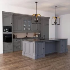 Dukestown 4 Light Natural Iron Gold Leaf Mini Pendant Kitchen Light by Hunter -Hunter Sales natural iron gold leaf hunter pendant lights 19082 40 1000