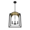 Dukestown 4 Light Natural Iron Gold Leaf Mini Pendant Kitchen Light by Hunter -Hunter Sales natural iron gold leaf hunter pendant lights 19082 64 1000