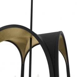 Dukestown 4 Light Natural Iron Gold Leaf Mini Pendant Kitchen Light by Hunter -Hunter Sales natural iron gold leaf hunter pendant lights 19082 77 1000