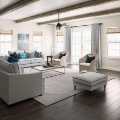 Port Royale 52 in. LED Indoor/Outdoor Natural Iron Ceiling Fan with Light and Remote by Hunter -Hunter Sales natural iron hunter ceiling fans with lights 50391 1d 1000