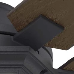 Candle Bay 52 in. Indoor/Outdoor Natural Iron Ceiling Fan with Light Kit and Remote by Hunter 24 Candle Bay 52 in. Indoor/Outdoor Natural Iron Ceiling Fan with Light Kit and Remote by Hunter -Hunter Sales natural iron hunter ceiling fans with lights 50948 1f 1000